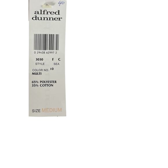 Vtg Alfred Dunner Nautical Anchor Embellished Summer Cruise Medium Old Money NWT - Picture 6 of 9